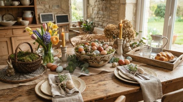 L'essentiel pour une décoration rustique de Pâques